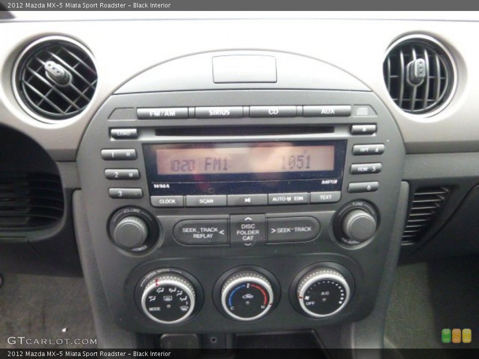 Black Interior Controls for the 2012 Mazda MX-5 Miata Sport Roadster #92671831