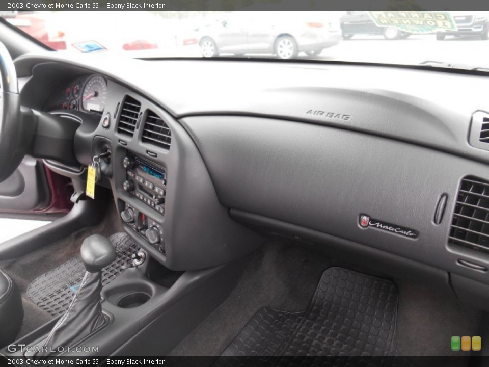 Ebony Black Interior Dashboard for the 2003 Chevrolet Monte Carlo SS #92675965