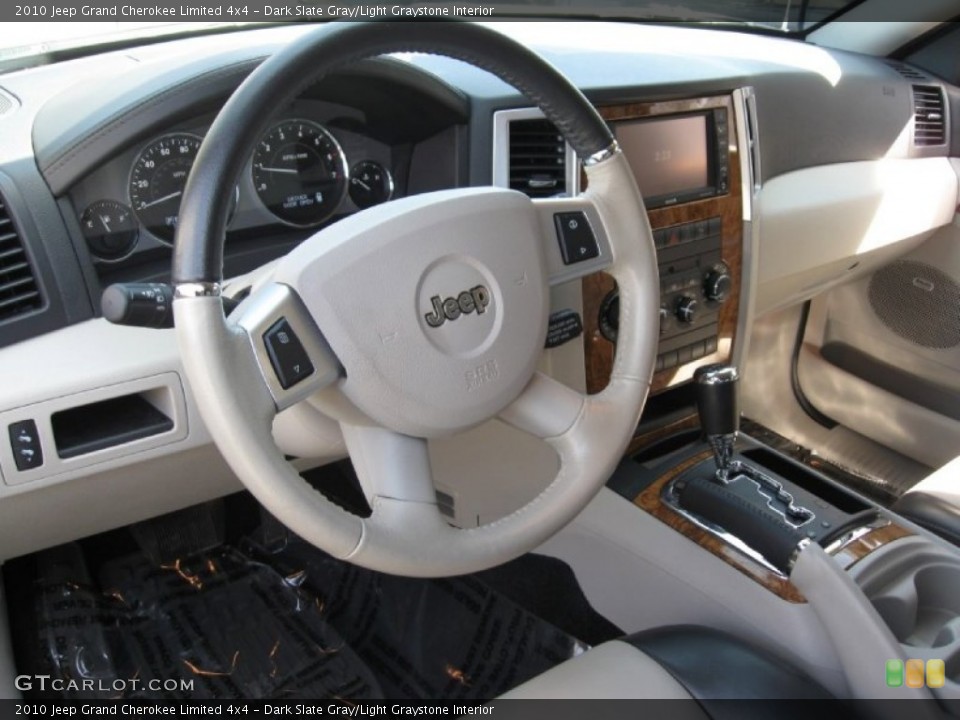 Dark Slate Gray/Light Graystone Interior Dashboard for the 2010 Jeep Grand Cherokee Limited 4x4 #92684576