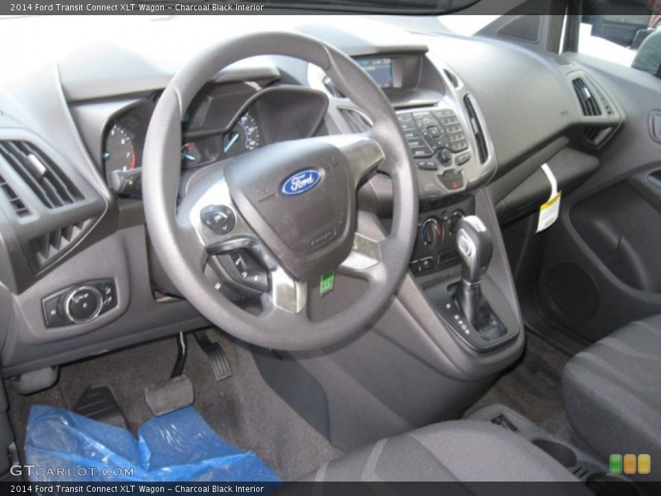 Charcoal Black Interior Prime Interior for the 2014 Ford Transit Connect XLT Wagon #92684663