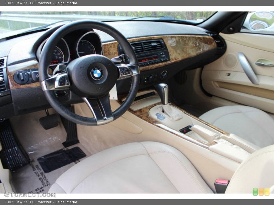 Beige Interior Photo for the 2007 BMW Z4 3.0i Roadster #92687069