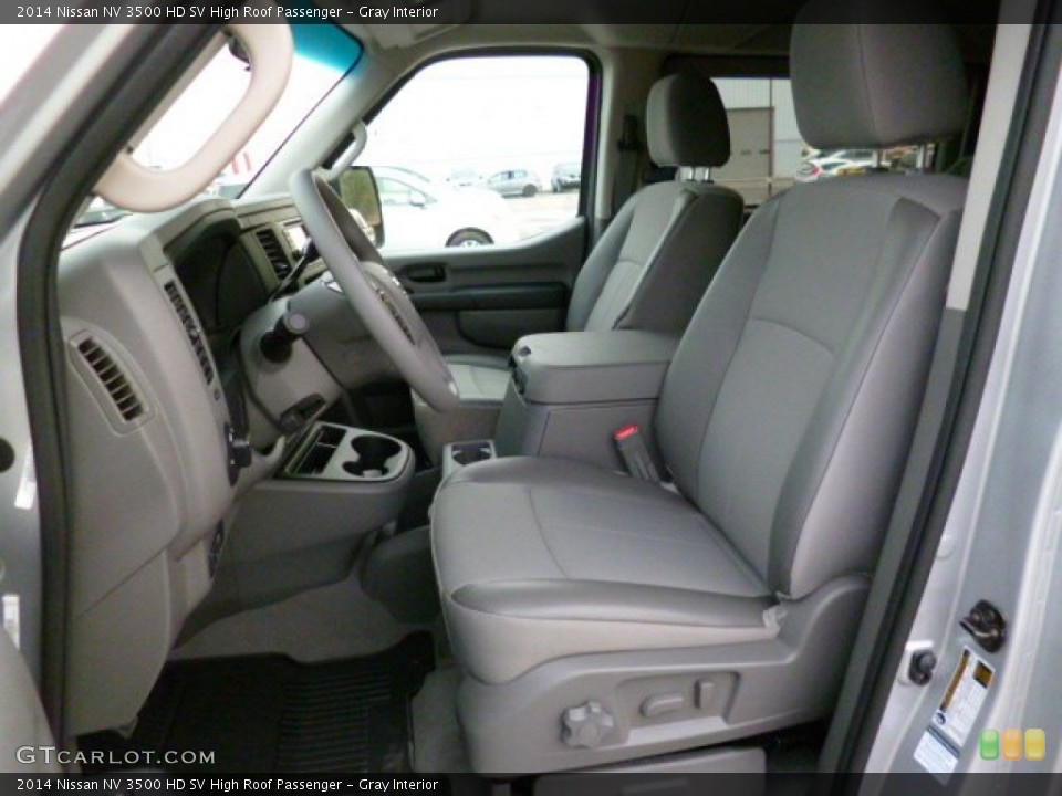 Gray Interior Front Seat for the 2014 Nissan NV 3500 HD SV High Roof Passenger #92692655