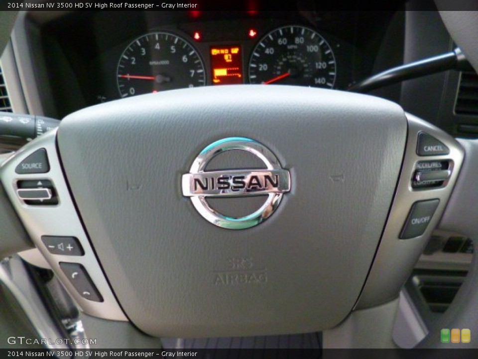 Gray Interior Steering Wheel for the 2014 Nissan NV 3500 HD SV High Roof Passenger #92692727
