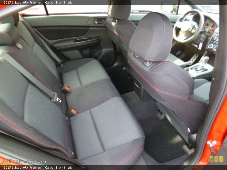 Carbon Black Interior Rear Seat for the 2015 Subaru WRX Premium #92693966