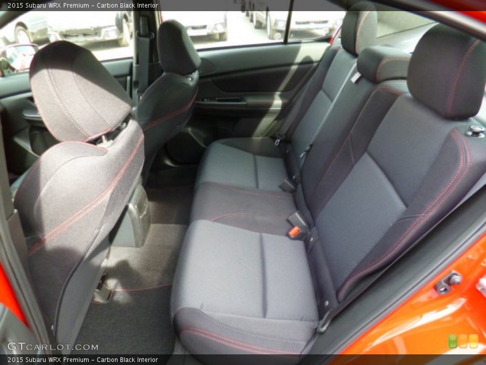 Carbon Black Interior Rear Seat for the 2015 Subaru WRX Premium #92693990