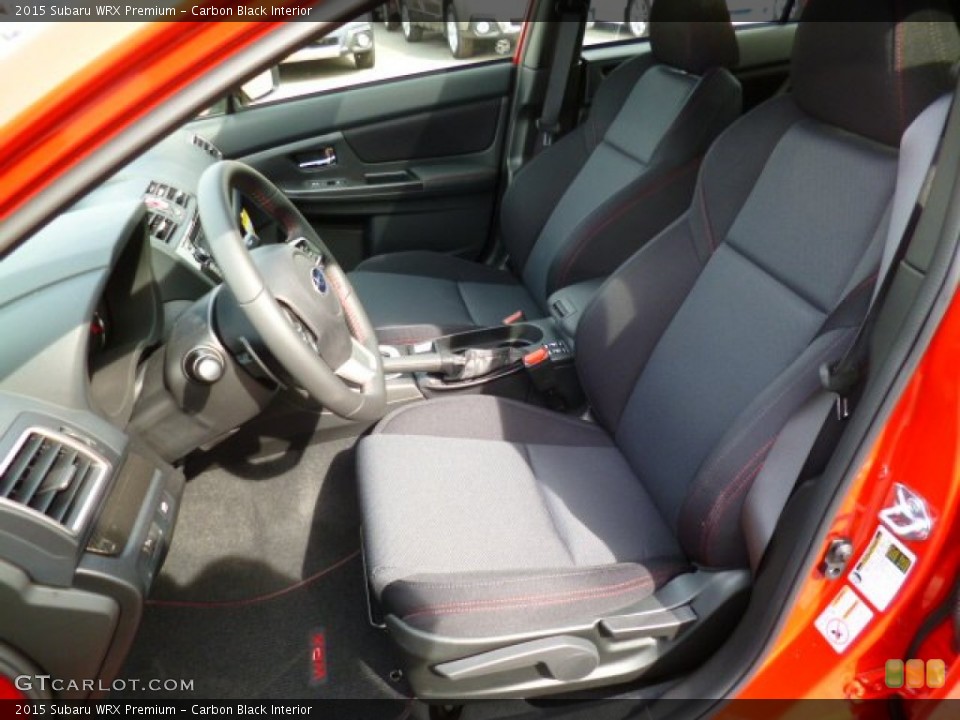 Carbon Black Interior Front Seat for the 2015 Subaru WRX Premium #92694029