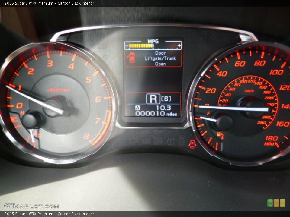 Carbon Black Interior Gauges for the 2015 Subaru WRX Premium #92694137