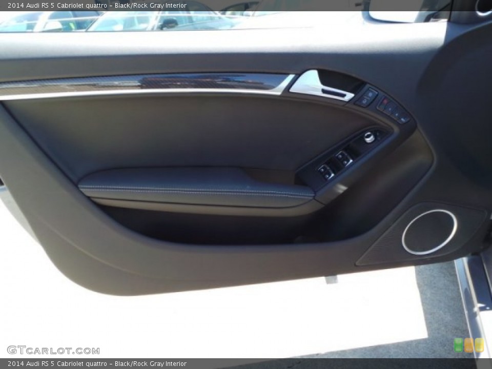 Black/Rock Gray Interior Door Panel for the 2014 Audi RS 5 Cabriolet quattro #92694608