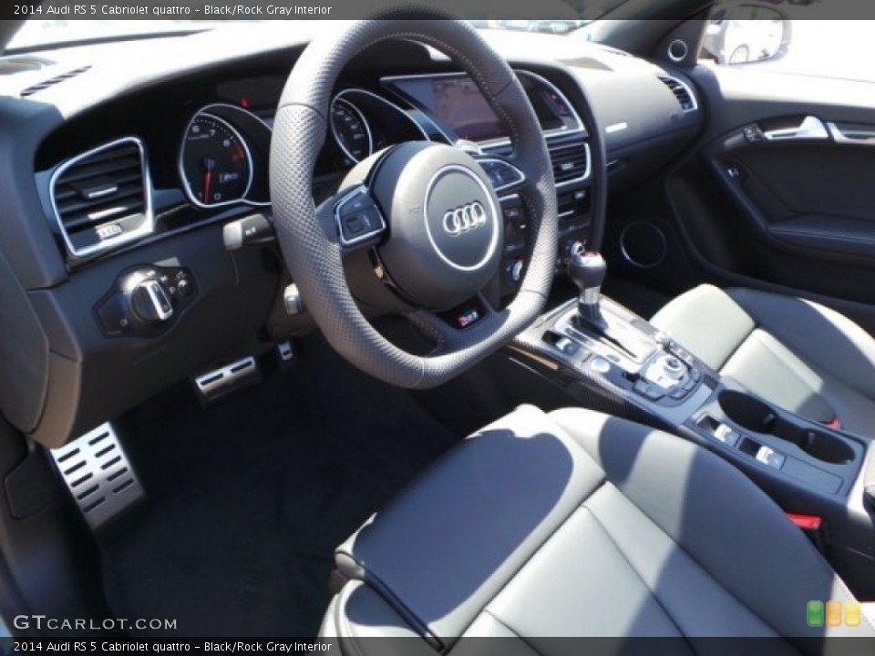 Black/Rock Gray Interior Photo for the 2014 Audi RS 5 Cabriolet quattro #92694632