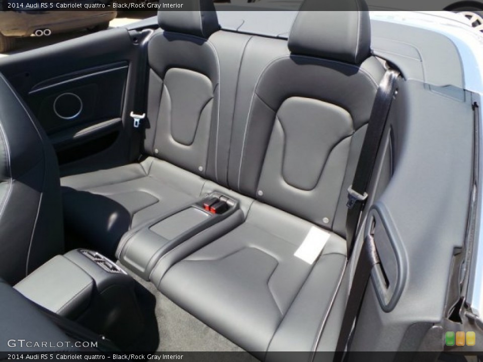 Black/Rock Gray Interior Rear Seat for the 2014 Audi RS 5 Cabriolet quattro #92694860