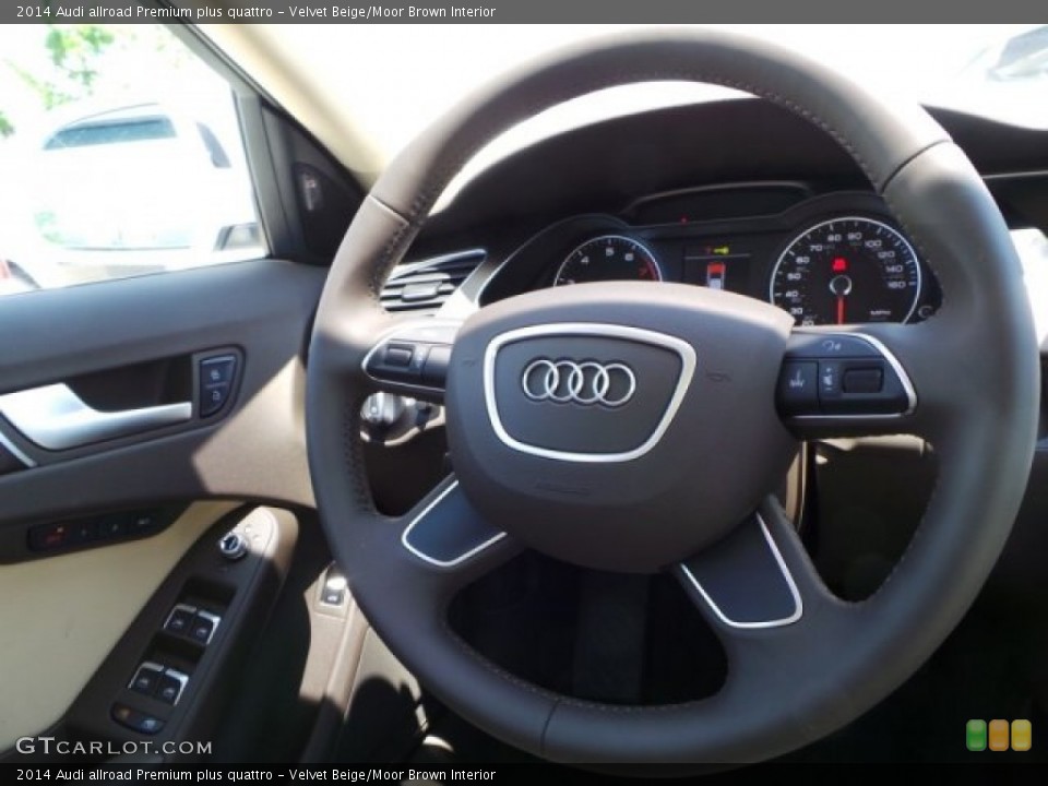 Velvet Beige/Moor Brown Interior Steering Wheel for the 2014 Audi allroad Premium plus quattro #92698383