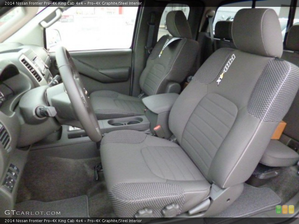 Pro-4X Graphite/Steel Interior Front Seat for the 2014 Nissan Frontier Pro-4X King Cab 4x4 #92710109