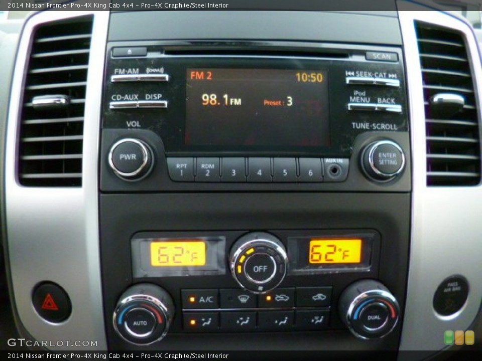 Pro-4X Graphite/Steel Interior Controls for the 2014 Nissan Frontier Pro-4X King Cab 4x4 #92710151