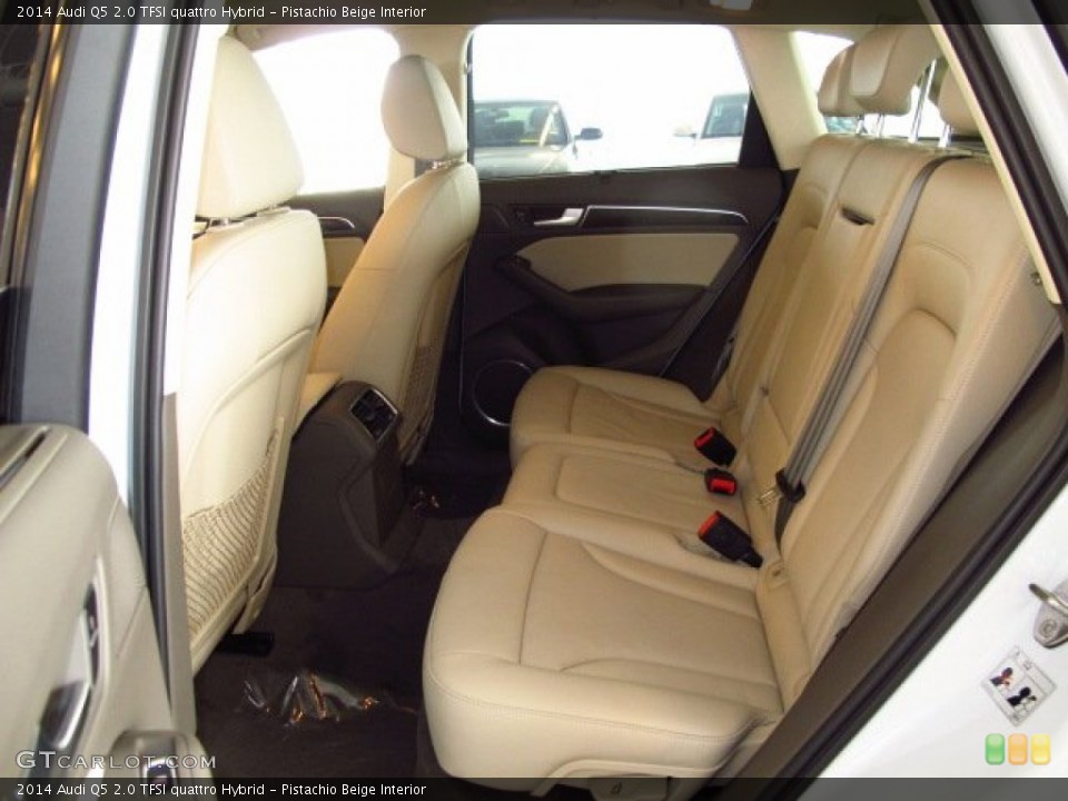 Pistachio Beige Interior Rear Seat for the 2014 Audi Q5 2.0 TFSI quattro Hybrid #92724541