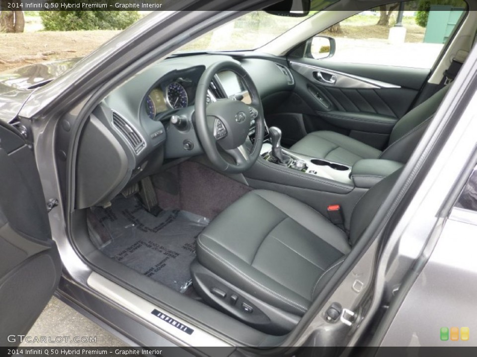 Graphite Interior Photo for the 2014 Infiniti Q 50 Hybrid Premium #92724829