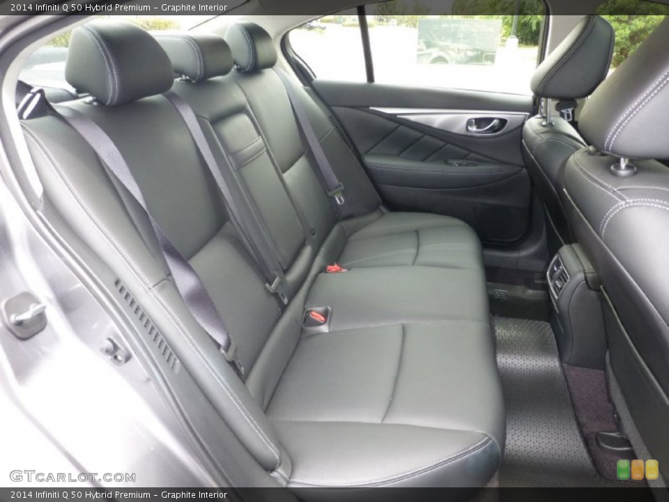 Graphite Interior Rear Seat for the 2014 Infiniti Q 50 Hybrid Premium #92724883