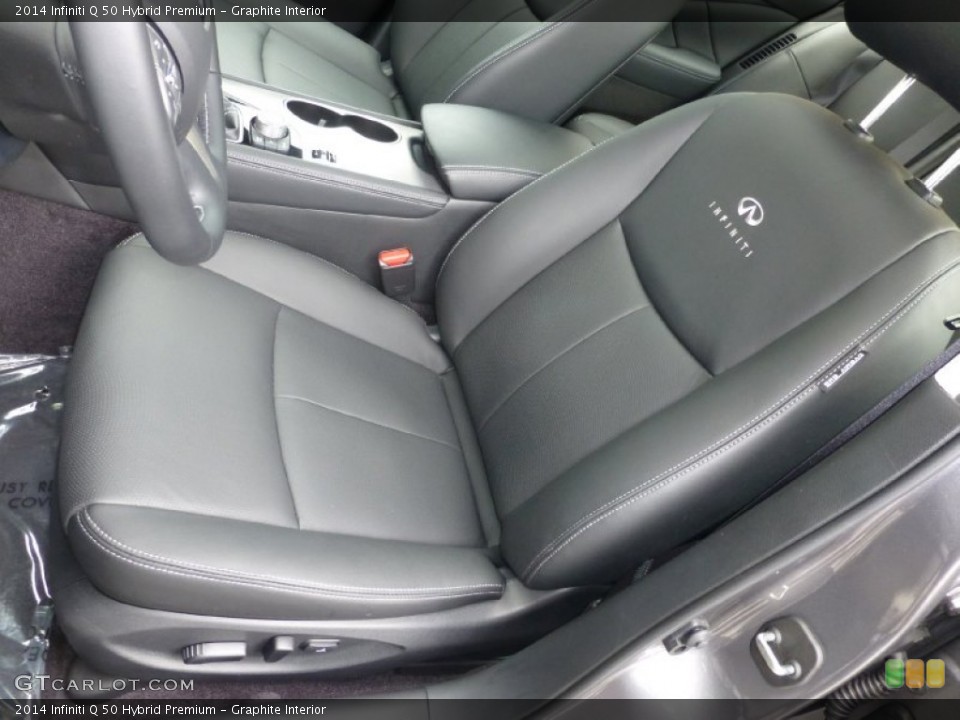 Graphite Interior Front Seat for the 2014 Infiniti Q 50 Hybrid Premium #92724931
