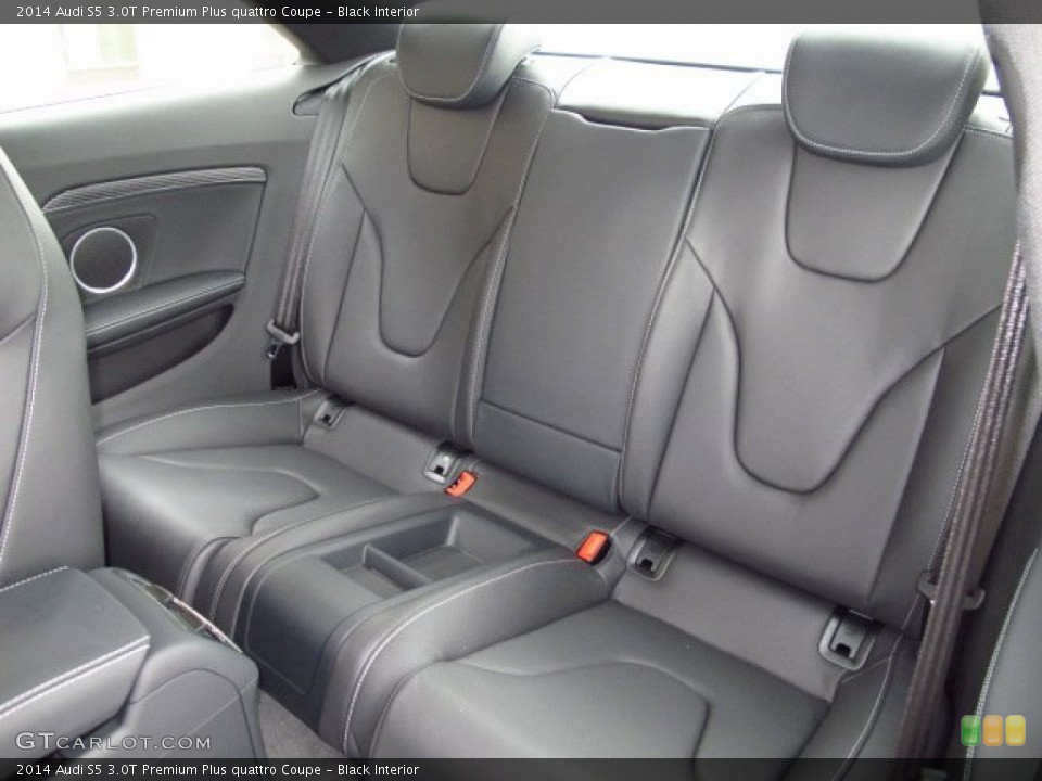 Black Interior Rear Seat for the 2014 Audi S5 3.0T Premium Plus quattro Coupe #92725741