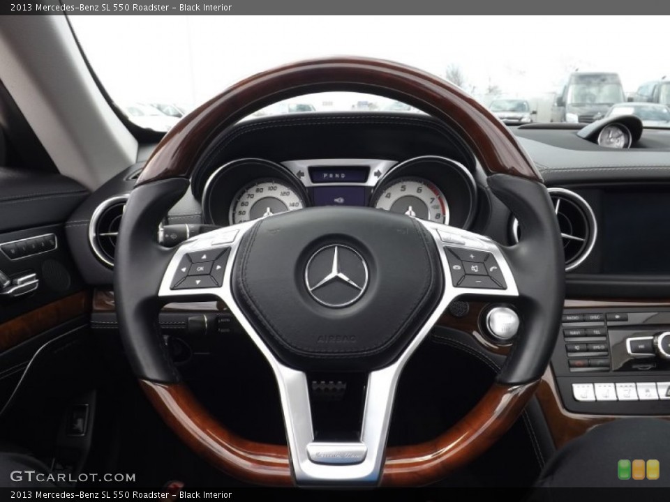 Black Interior Steering Wheel for the 2013 Mercedes-Benz SL 550 Roadster #92725865