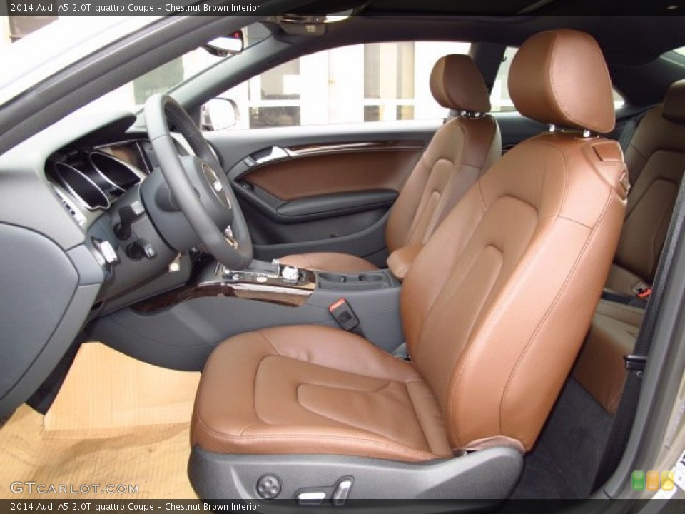 Chestnut Brown Interior Photo for the 2014 Audi A5 2.0T quattro Coupe #92726254