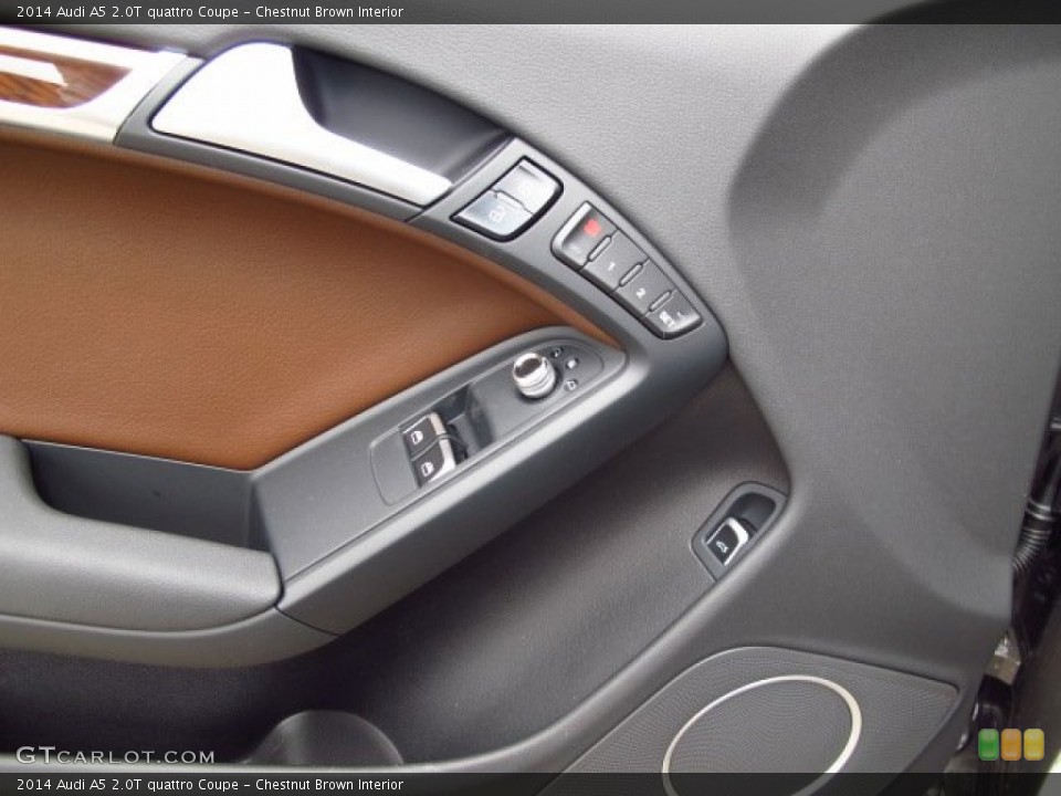 Chestnut Brown Interior Controls for the 2014 Audi A5 2.0T quattro Coupe #92726350