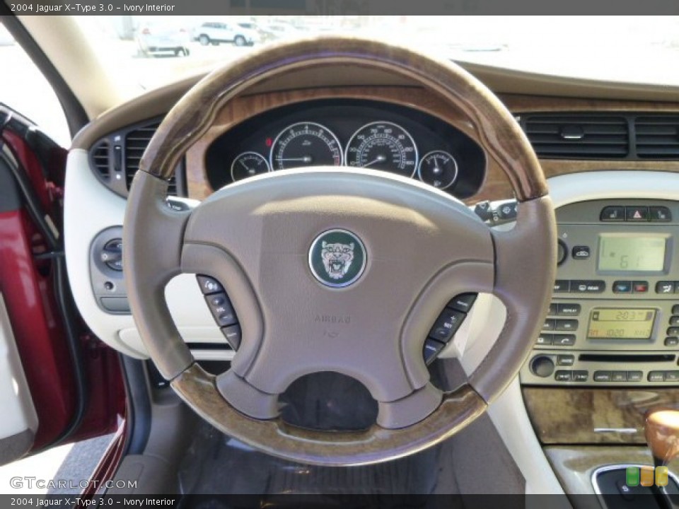 Ivory Interior Steering Wheel for the 2004 Jaguar X-Type 3.0 #92734792