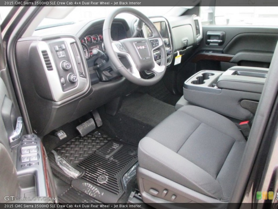 Jet Black Interior Photo for the 2015 GMC Sierra 3500HD SLE Crew Cab 4x4 Dual Rear Wheel #92735665