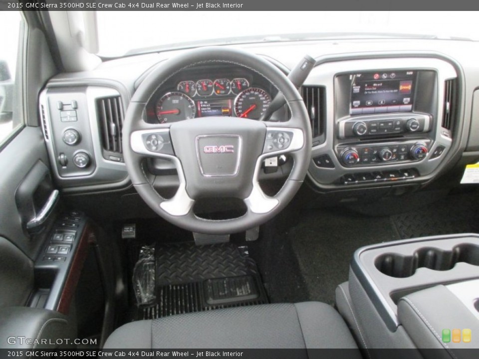 Jet Black Interior Dashboard for the 2015 GMC Sierra 3500HD SLE Crew Cab 4x4 Dual Rear Wheel #92736109