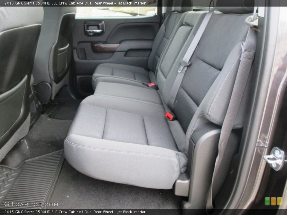Jet Black Interior Rear Seat for the 2015 GMC Sierra 3500HD SLE Crew Cab 4x4 Dual Rear Wheel #92736130