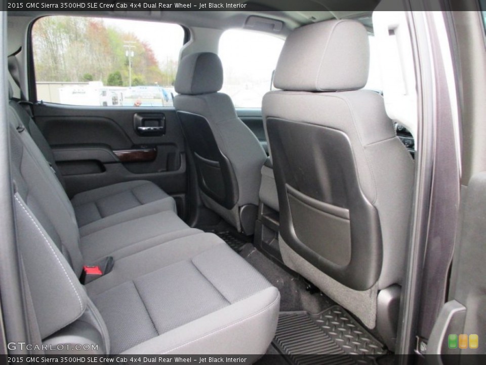 Jet Black Interior Rear Seat for the 2015 GMC Sierra 3500HD SLE Crew Cab 4x4 Dual Rear Wheel #92736248