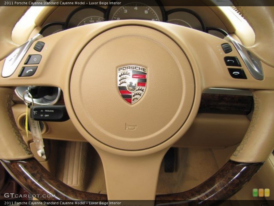 Luxor Beige Interior Steering Wheel for the 2011 Porsche Cayenne  #92745601