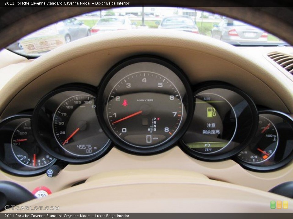 Luxor Beige Interior Gauges for the 2011 Porsche Cayenne  #92745631