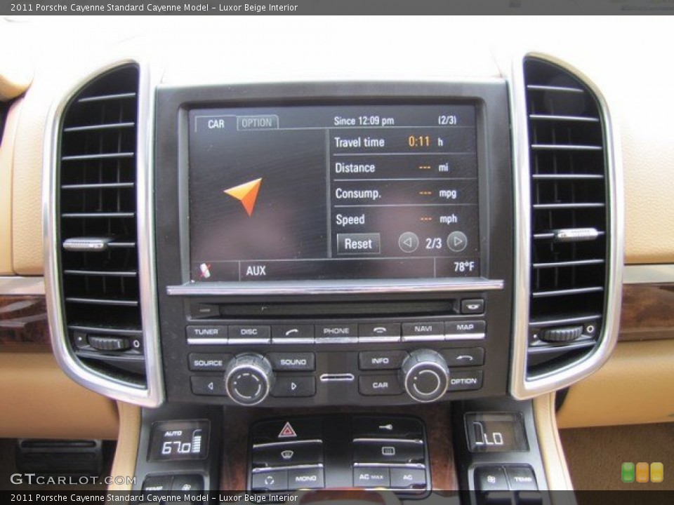 Luxor Beige Interior Controls for the 2011 Porsche Cayenne  #92745667