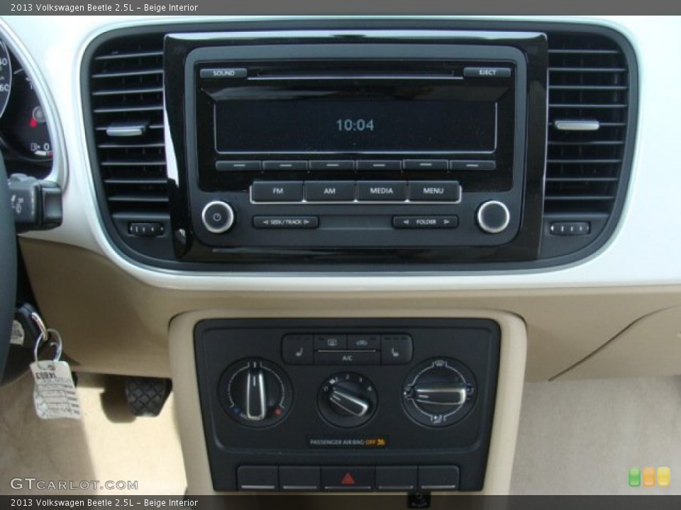 Beige Interior Controls for the 2013 Volkswagen Beetle 2.5L #92750380