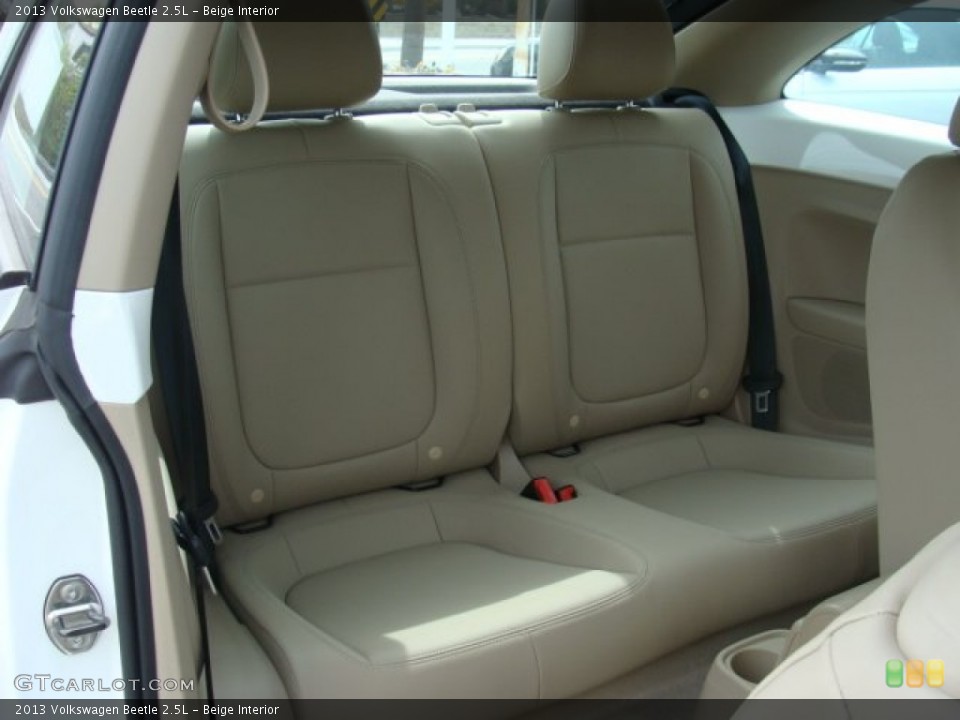 Beige Interior Rear Seat for the 2013 Volkswagen Beetle 2.5L #92750404