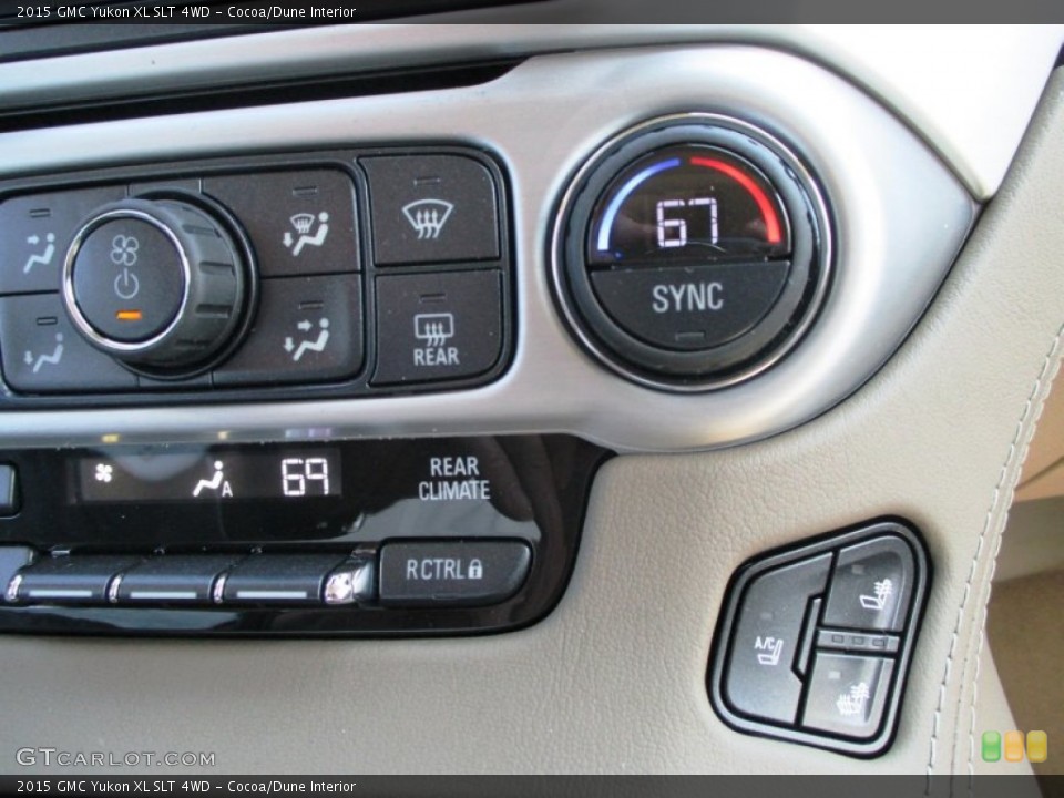 Cocoa/Dune Interior Controls for the 2015 GMC Yukon XL SLT 4WD #92750858
