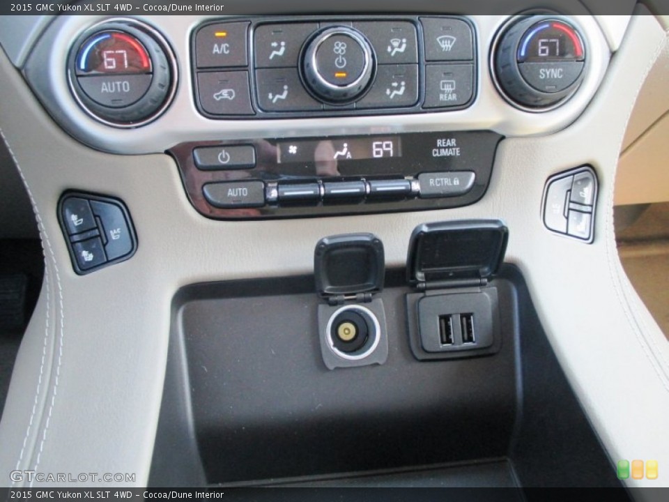 Cocoa/Dune Interior Controls for the 2015 GMC Yukon XL SLT 4WD #92750884