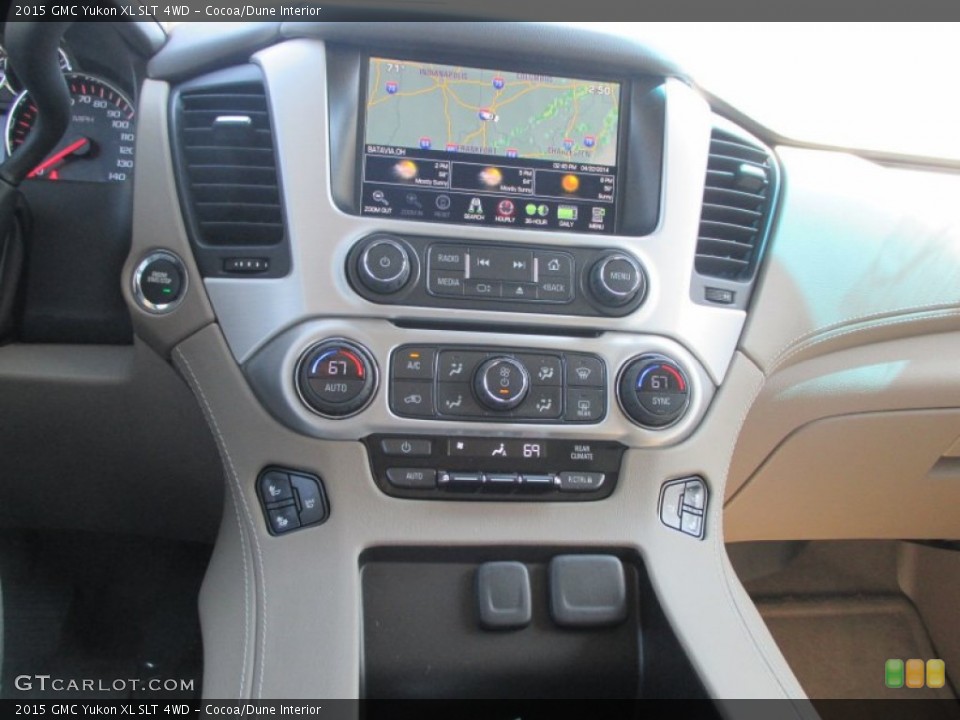 Cocoa/Dune Interior Controls for the 2015 GMC Yukon XL SLT 4WD #92750938
