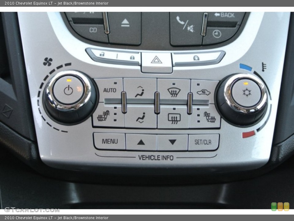 Jet Black/Brownstone Interior Controls for the 2010 Chevrolet Equinox LT #92751705