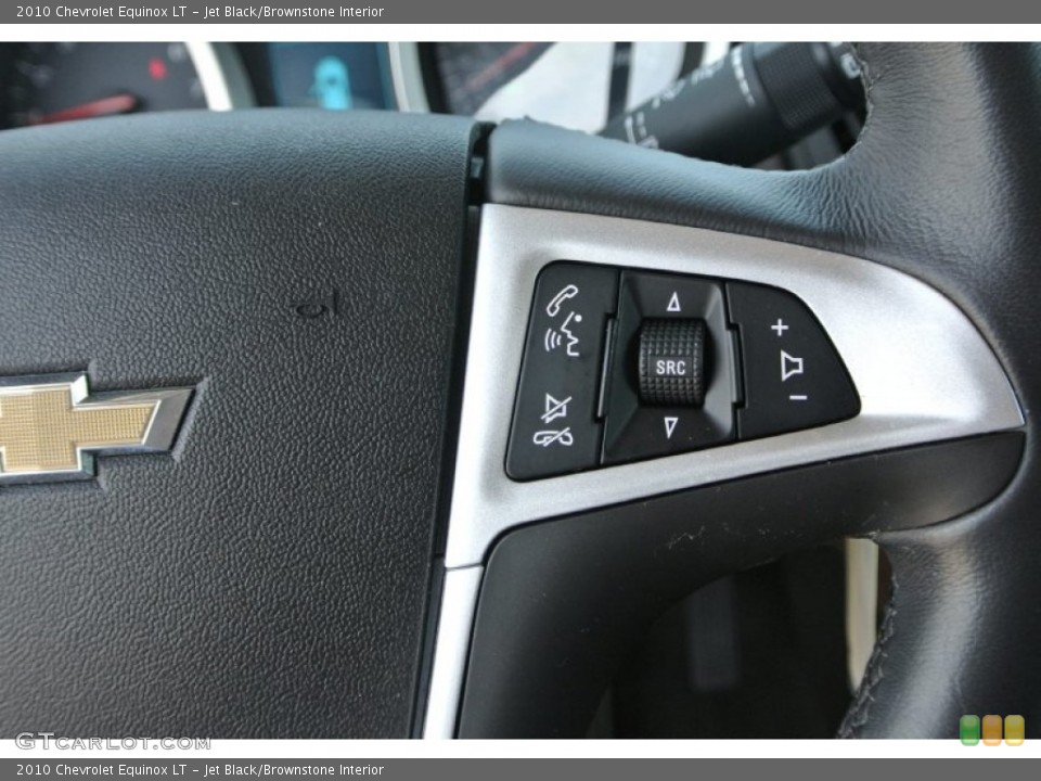 Jet Black/Brownstone Interior Controls for the 2010 Chevrolet Equinox LT #92751772