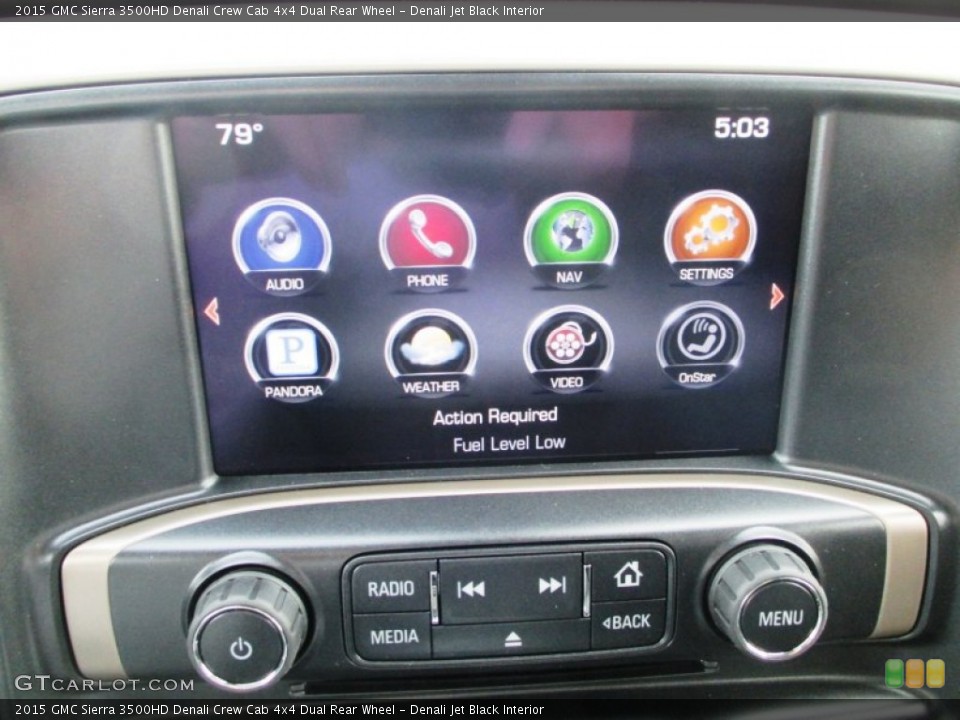 Denali Jet Black Interior Controls for the 2015 GMC Sierra 3500HD Denali Crew Cab 4x4 Dual Rear Wheel #92752975