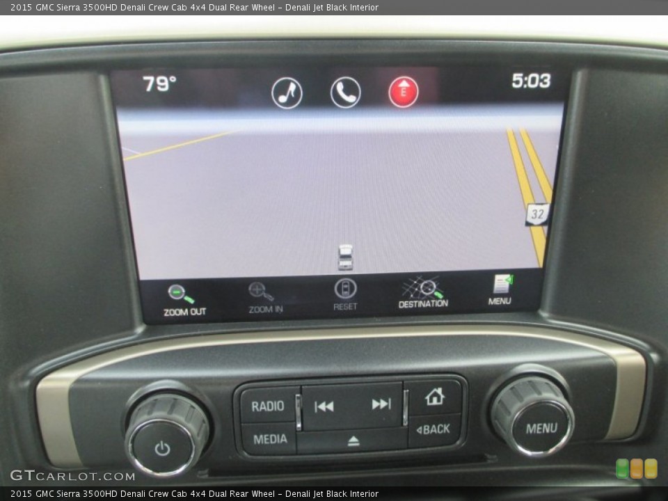 Denali Jet Black Interior Controls for the 2015 GMC Sierra 3500HD Denali Crew Cab 4x4 Dual Rear Wheel #92753026
