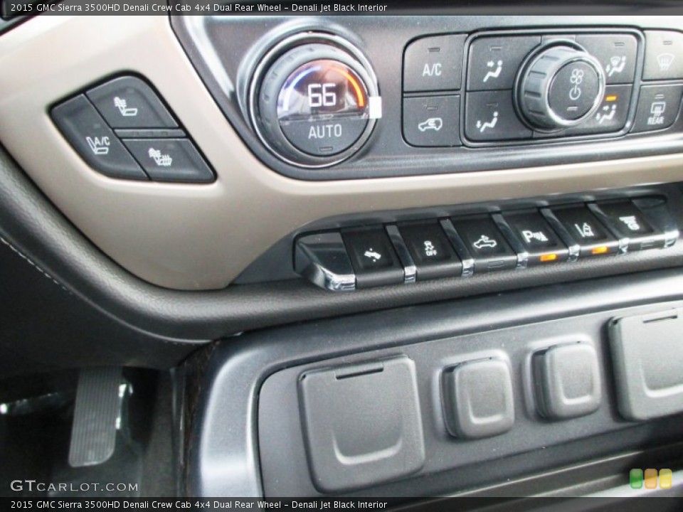 Denali Jet Black Interior Controls for the 2015 GMC Sierra 3500HD Denali Crew Cab 4x4 Dual Rear Wheel #92753077