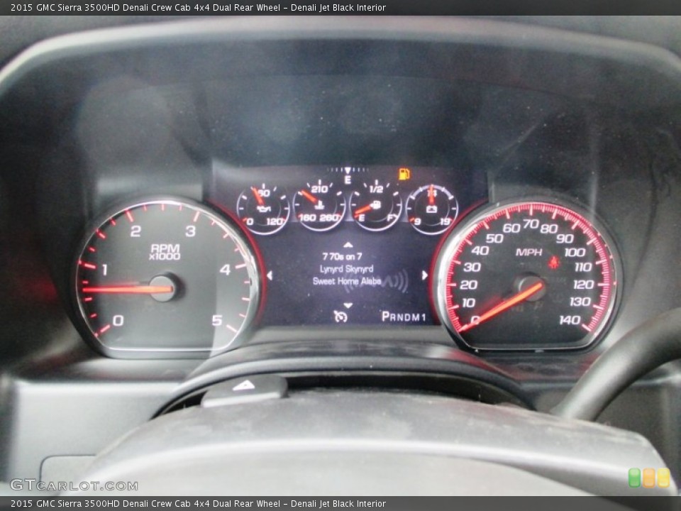 Denali Jet Black Interior Gauges for the 2015 GMC Sierra 3500HD Denali Crew Cab 4x4 Dual Rear Wheel #92753302