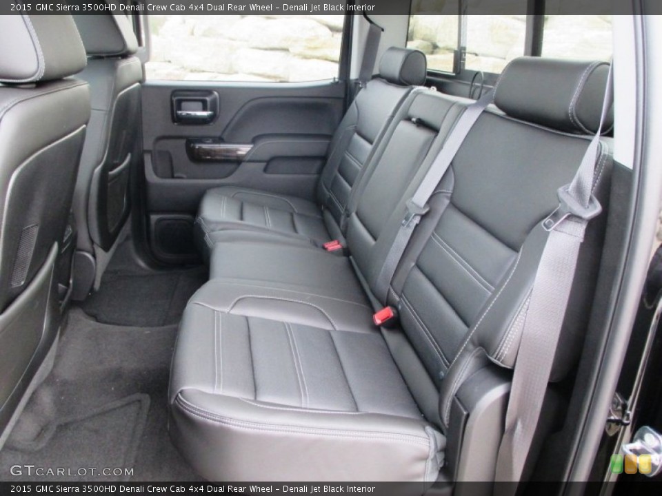 Denali Jet Black Interior Rear Seat for the 2015 GMC Sierra 3500HD Denali Crew Cab 4x4 Dual Rear Wheel #92753545