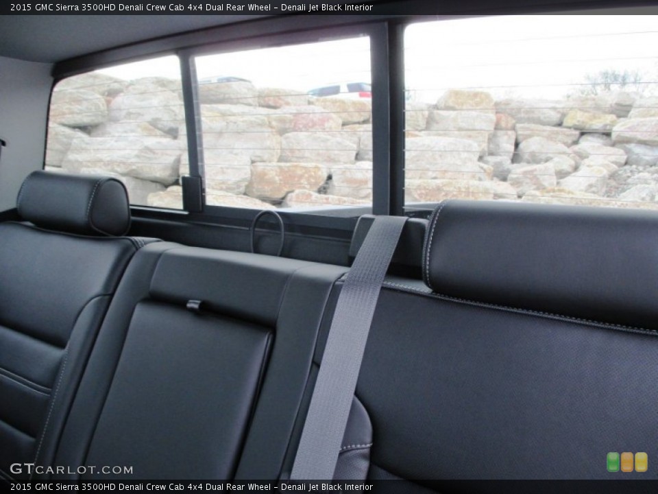 Denali Jet Black Interior Rear Seat for the 2015 GMC Sierra 3500HD Denali Crew Cab 4x4 Dual Rear Wheel #92753569