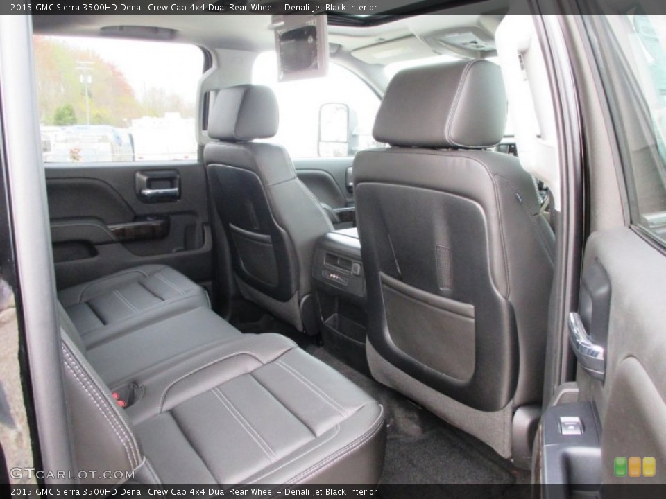 Denali Jet Black Interior Rear Seat for the 2015 GMC Sierra 3500HD Denali Crew Cab 4x4 Dual Rear Wheel #92753671