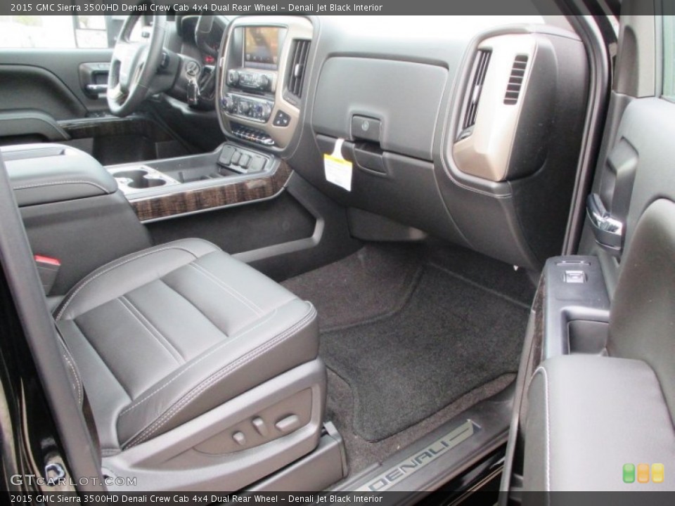 Denali Jet Black Interior Front Seat for the 2015 GMC Sierra 3500HD Denali Crew Cab 4x4 Dual Rear Wheel #92753696