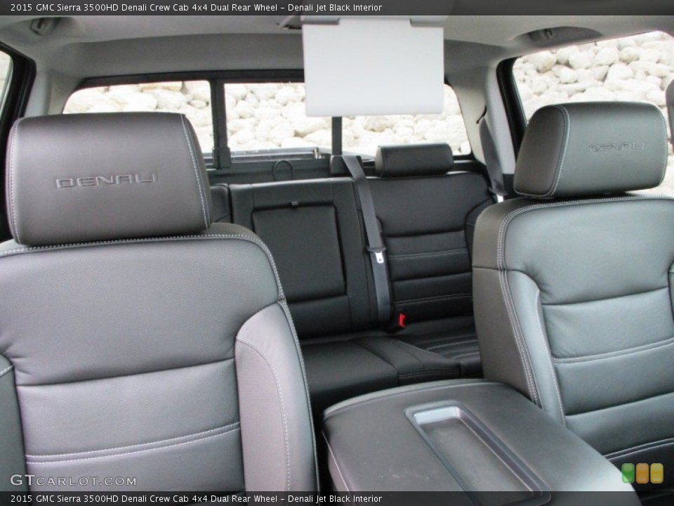 Denali Jet Black Interior Photo for the 2015 GMC Sierra 3500HD Denali Crew Cab 4x4 Dual Rear Wheel #92753749