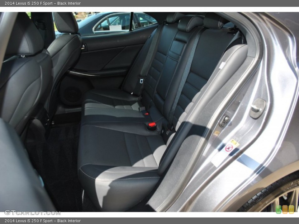 Black Interior Rear Seat for the 2014 Lexus IS 250 F Sport #92754193